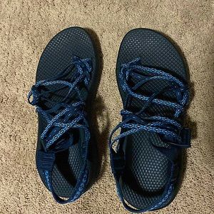 Blue Chacos with toe strap Womens size 8.5